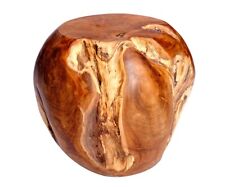 Panca Rotonda In Teak Massiccio Naturale In Legno Massello Radice Di Teak