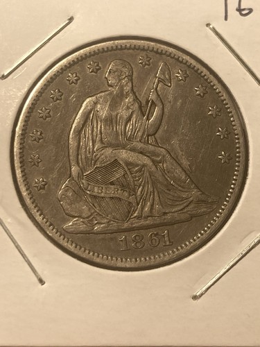 Mezzo dollaro liberty - liberty, 1861