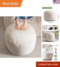 Contemporary Round Pouf