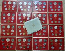 STATO CITTÁ VATICANO "GIRO" 17 SERIE DIVISIONALI MONETE 1963-1978 PAPA PAOLO VI