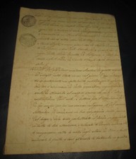 1843 Manoscritto  valutazione