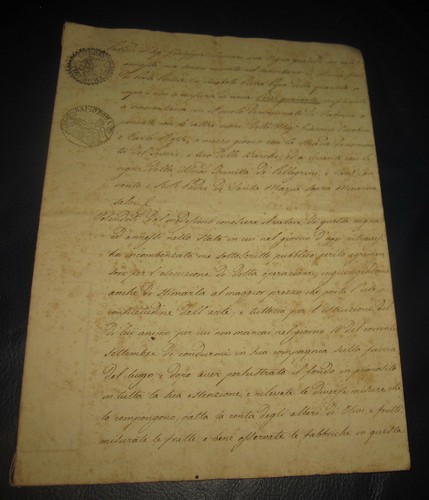 1843 manoscritto valutazione - manoscritto,