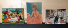 Vintage Lotto Di 3 Cartoline Anni 70 VISIOMATIC/3D