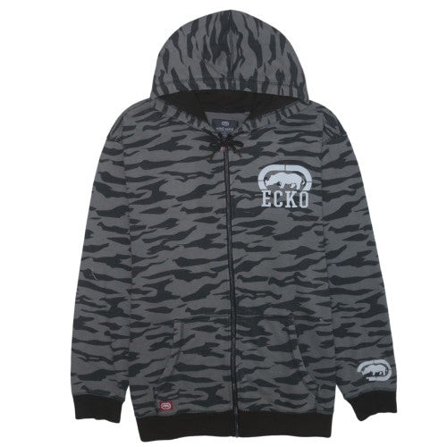 Felpa con cappuccio zip - e,