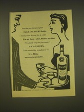 Pubblicità Seagers Gin 1955 -