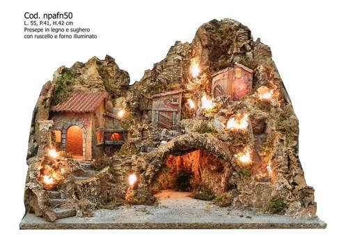 Presepe legno sughero - presepe,
