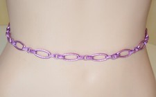Cintura donna viola lilla glicine catena anelli stringivita cerchi alluminio UC2