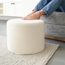 Beautiful boucle pouf - pouf, ottoman