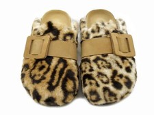 Pantofole Sabot Donna Invernali Eco Pelliccia Animalier BIONATURA