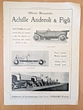 clipping Adversiting Achille Andreoli & Figli Officine Rivista Anni 20  40 x 30