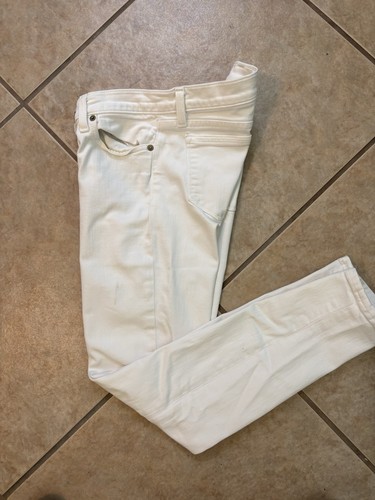 Crew white toothpick - white, skinny