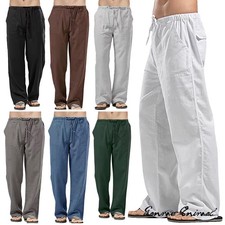 Pantaloni Uomo Lino Larghi