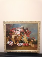 Quadro Olio Su Tela Dipinto A