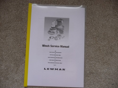 Manuale servizio verricello - servizio,