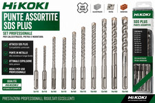 Hikoki punte trapano sds - punte, plus