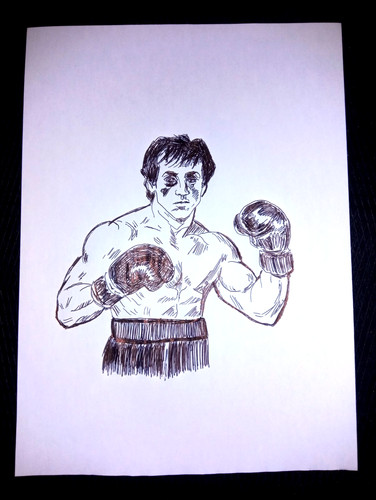 Disegno rocky balboa - disegno, di