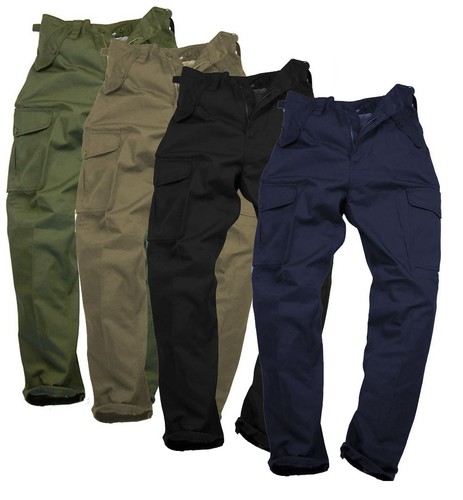 Pantalone cargo uomo tinta - cargo,
