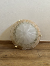 Applique da parete in vetro decorato con fiori