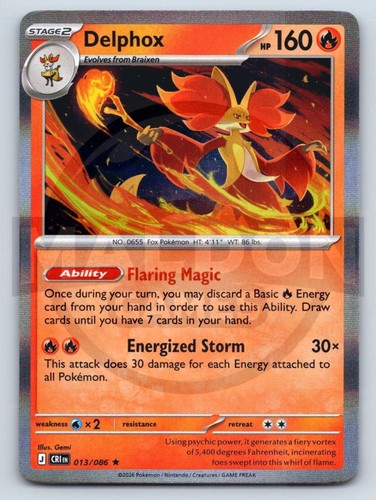 Delphox 013 086 chaos - 013/086, rising