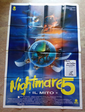 manifesto NIGHTMARE 5 il mito Freddy Krueger Robert Englund Matthew art HORROR