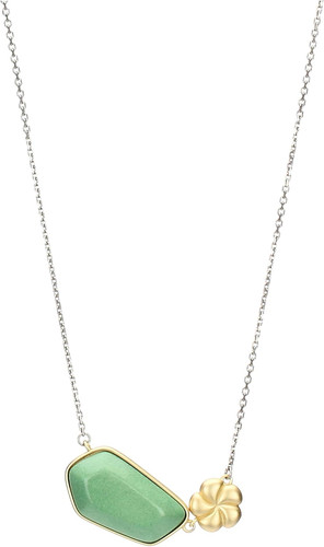 Collana con pietra fiore - collana, e