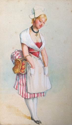 Acquerello miniatura xix - acquerello,