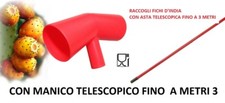RACCOGLI FICHI D'INDIA CON MANICO TELESCOPICO ALLUNGABILE COGLIFRUTTA RACCOLTA F