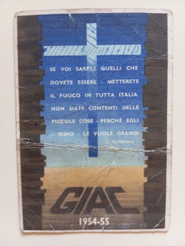Tessera giac gioventù - giac, (gioventù