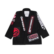 Tuta Shoyoroll Bjj Gi lotto 24 Fedration V4 Jiu-Jitsu nera nuova uniforme 450 GSM
