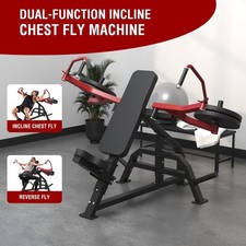 SPART Pressa Pettorale Inclinabile per Palestra Casa, Sistema di Impugnatura Multi-Grip, Rosso