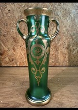 Vaso Antico Vetro Smalto Verde