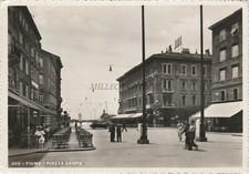 CROAZIA - Fiume Rijeka - Piazza Dante - Fotocartolina Ed.Slocovich