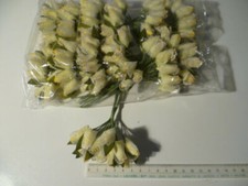 12 MAZZOLINI DA 12 FIORI L'UNO GIALLO X BOMBONIERE X LAVORI CREATIVI 144 FIORI