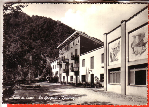 Cartolina alano piave b - , b/n