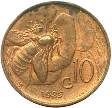 10 CENTESIMI 1925 - APE -