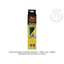 4 ricariche colla stick