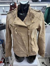 MANGO women's beige leather