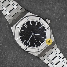 Orologio Personalizzato 42mm Stile RO "Jumbo" Quadrante Nero Mod NH35 Movimento Automatico