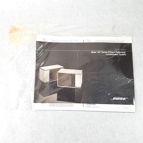 Bose 301 series sistema - series, ii
