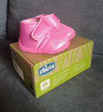 Chicco Pantofole scarpe primi passi neonata rosa laminato  con strappo Numero 19