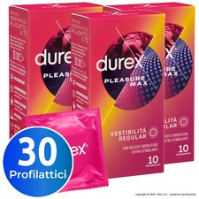 Preservativi Durex Stimolanti PleasureMax con Rilievi 30 Profilattici