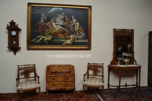 Antica console con specchiera