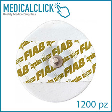 Elettrodi monouso per ECG 1200 pz elettrocardiogramma foam diam 50 mm FIAB F9060