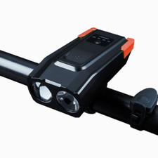 Luce doppio faro smart LED luminosissimo+campanello bicicletta bici bike BK17