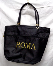 Borsa ROMA nera con cerniera ~ 18" L x 13" H
