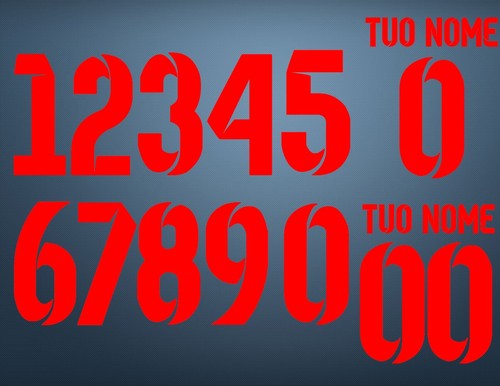 Numeri per maglia - per, calcio