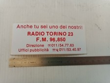 Adesivo vintage radio Torino