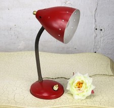 Lampada da tavolo rossa da