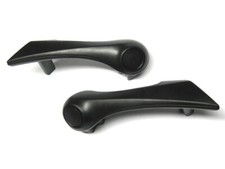 2x MANICO MANIGLIA INTERNA PORTA ANTERIORE SX + DX NERO PER RENAULT MEGANE II