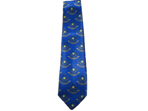 Cravatta massonica blu past - cravatta,